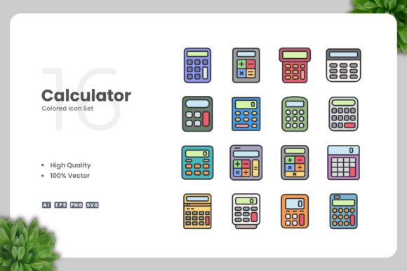 Calculator Color Icons for Every Creative Need