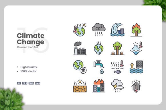 Climate Change Color Icons: A Visual Tool for a Sustainable Future