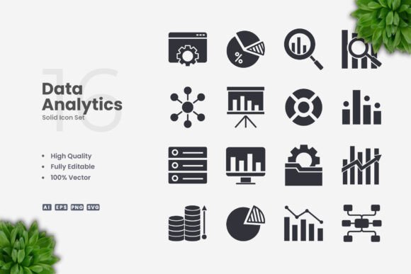 Data Analytics Solid Icons: A Powerful Tool for Modern Designers and Businesses