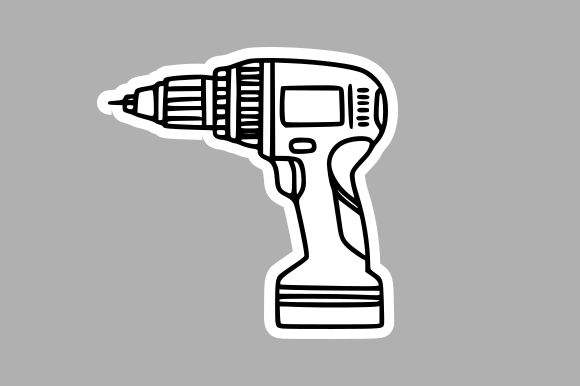 Power Drill Doodle: A Versatile Creative Asset for Designers and Marketers