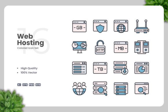 Web Hosting Color Icons: A Modern Design Solution for Creative and Business Needs