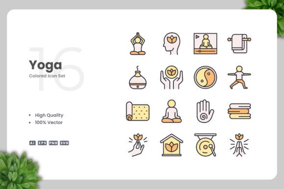 Yoga Color Icons: A Modern Design Solution for Creative Professionals